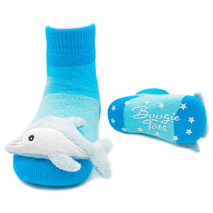 Baby Dolphin Rattle Socks