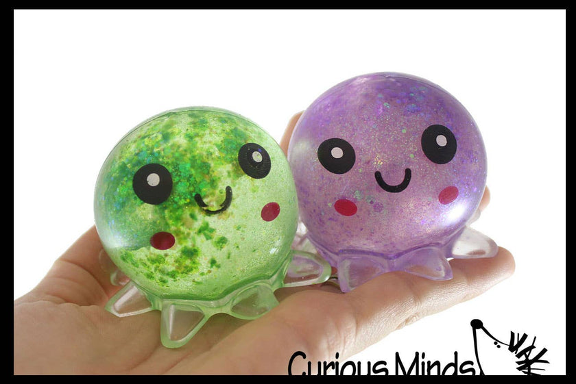 Octopus Sugar Ball Squishy Toy - Syrup Molasses Thick Glue/Gel Stress