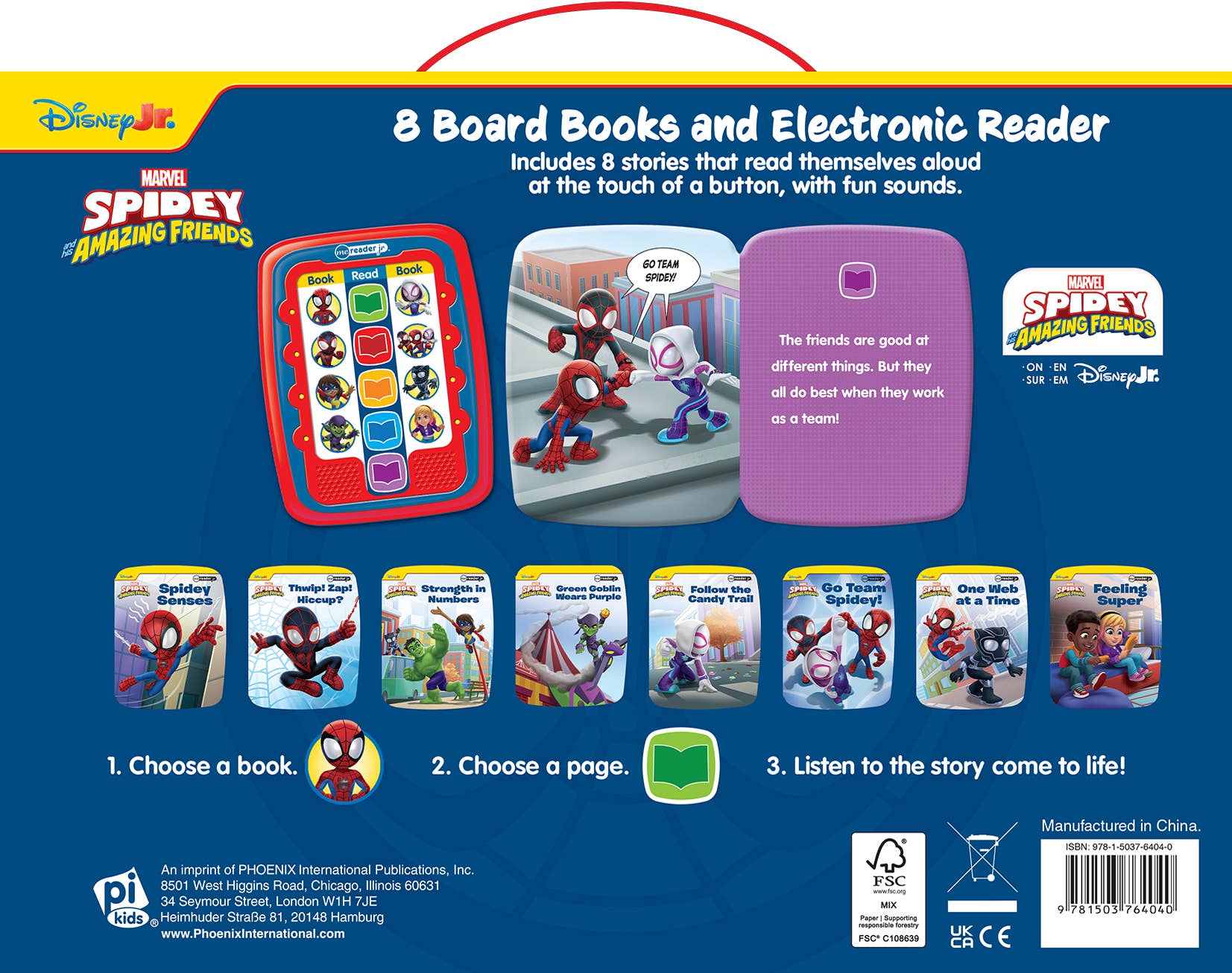 Me Reader Jr. Spidey and His Amazing Friends Electronic Reader