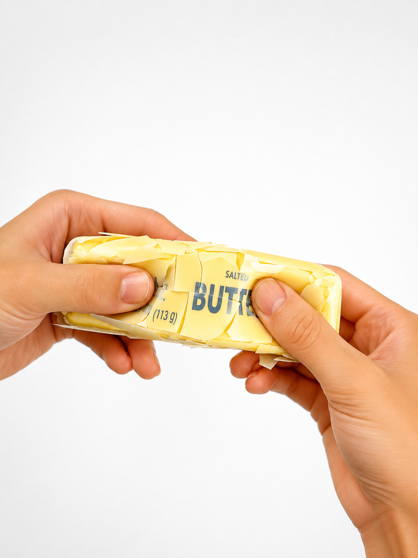 Crispy Butter Stick Squishy Toy Wax Coated