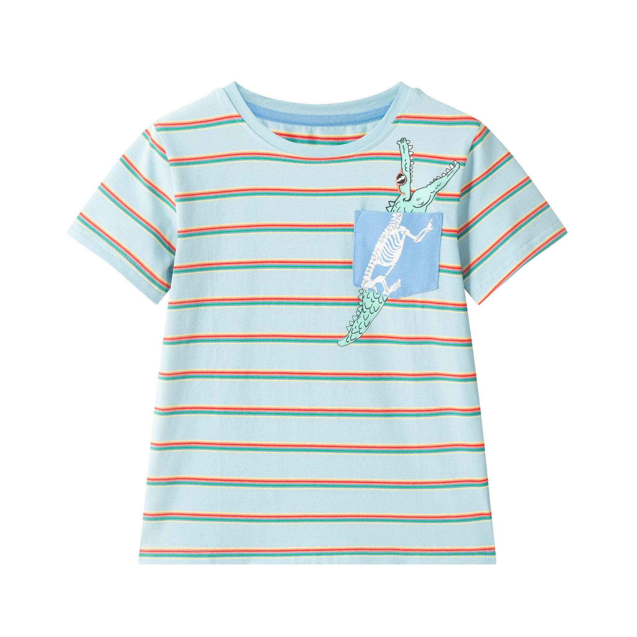 Boys Stripe Pocket Tee | Gator Graphic