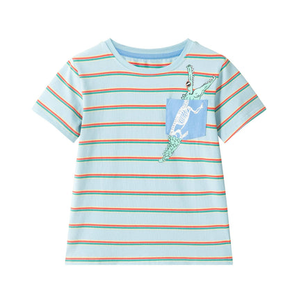 Boys Stripe Pocket Tee | Gator Graphic