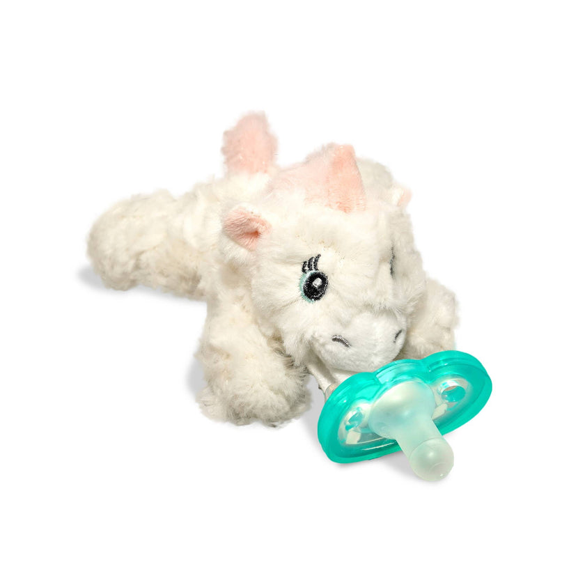 RaZbuddy Luna Pink Unicorn Paci/Teether Holder