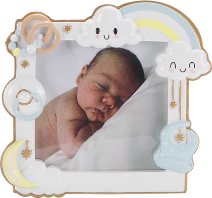 Modern Baby Picture Frame Personalized Ornament