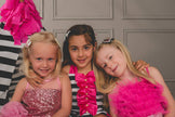 Pink Poodle Handbag- Pretty Pink and  Glitter White