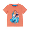 Boys Toddler Short Sleeve Red/Orange Shark Graphic Tee Shirt