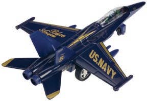 Die Cast F-18 Blue Angel Jet, Pull Back Action