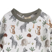 Savannah Animals Baby Pullover & Pants Set (Organic Cotton)