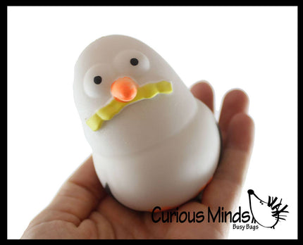 Seagull Squishy Squeeze Stress Ball Soft Doh Filling Toy
