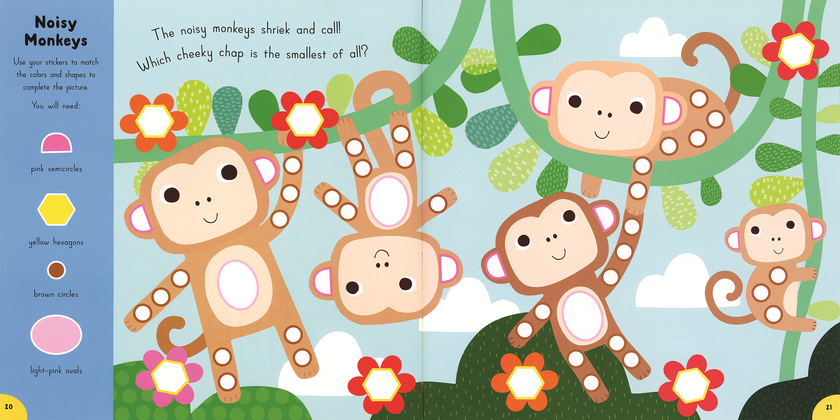 Match and Stick: In the Jungle Sticker Book