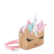 Miss Gwen Unicorn Butterfly Crown Straw Crossbody Bag