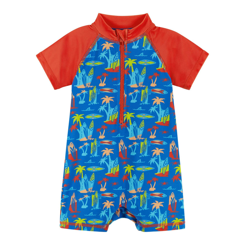 Blue Surf Baby Rash guard Set