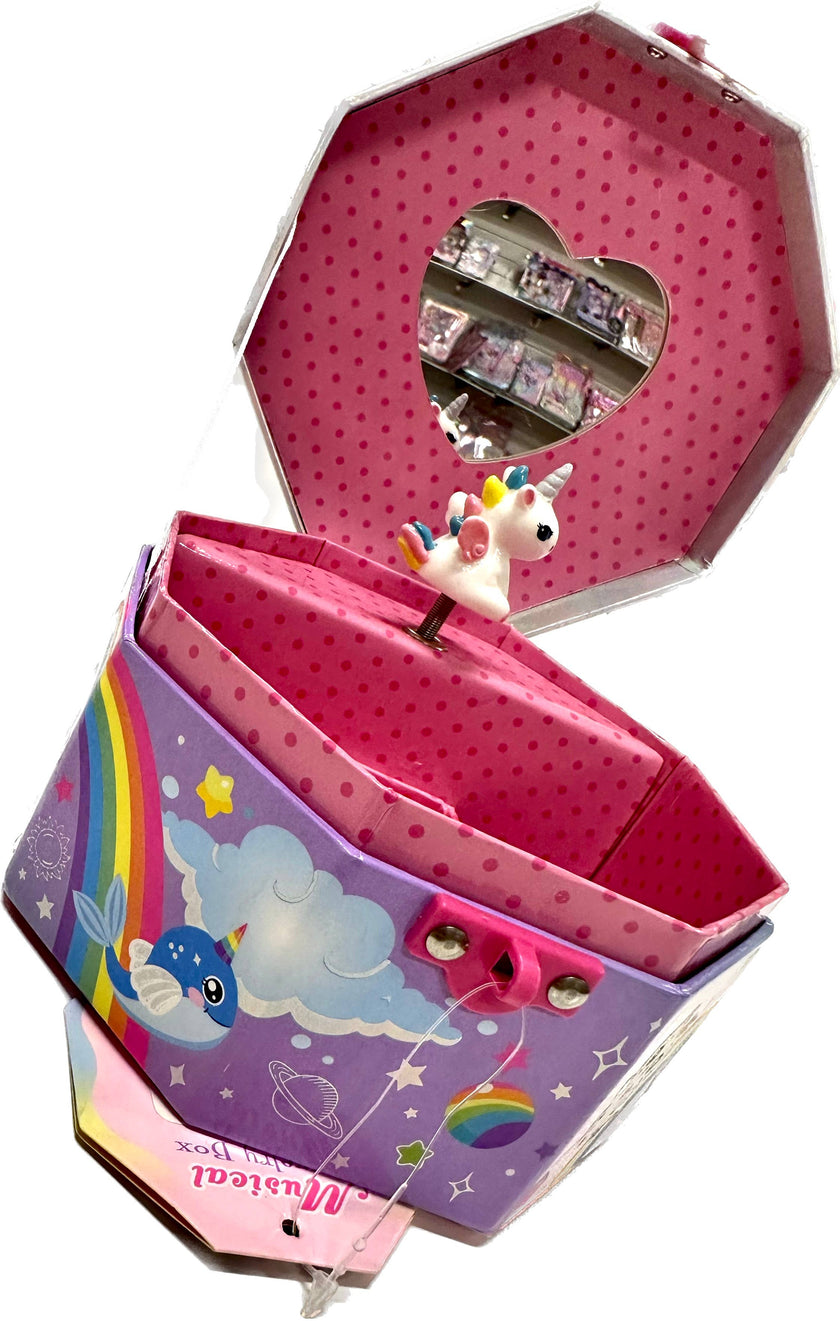 Musical Jewelry Box with Figurine, Glow in the Dark