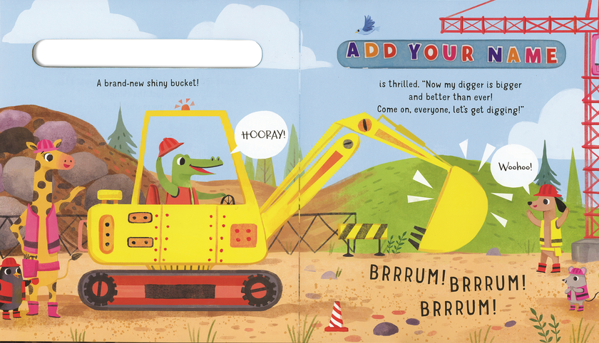 Star in Your Own Story, Drives a Digger Board Book