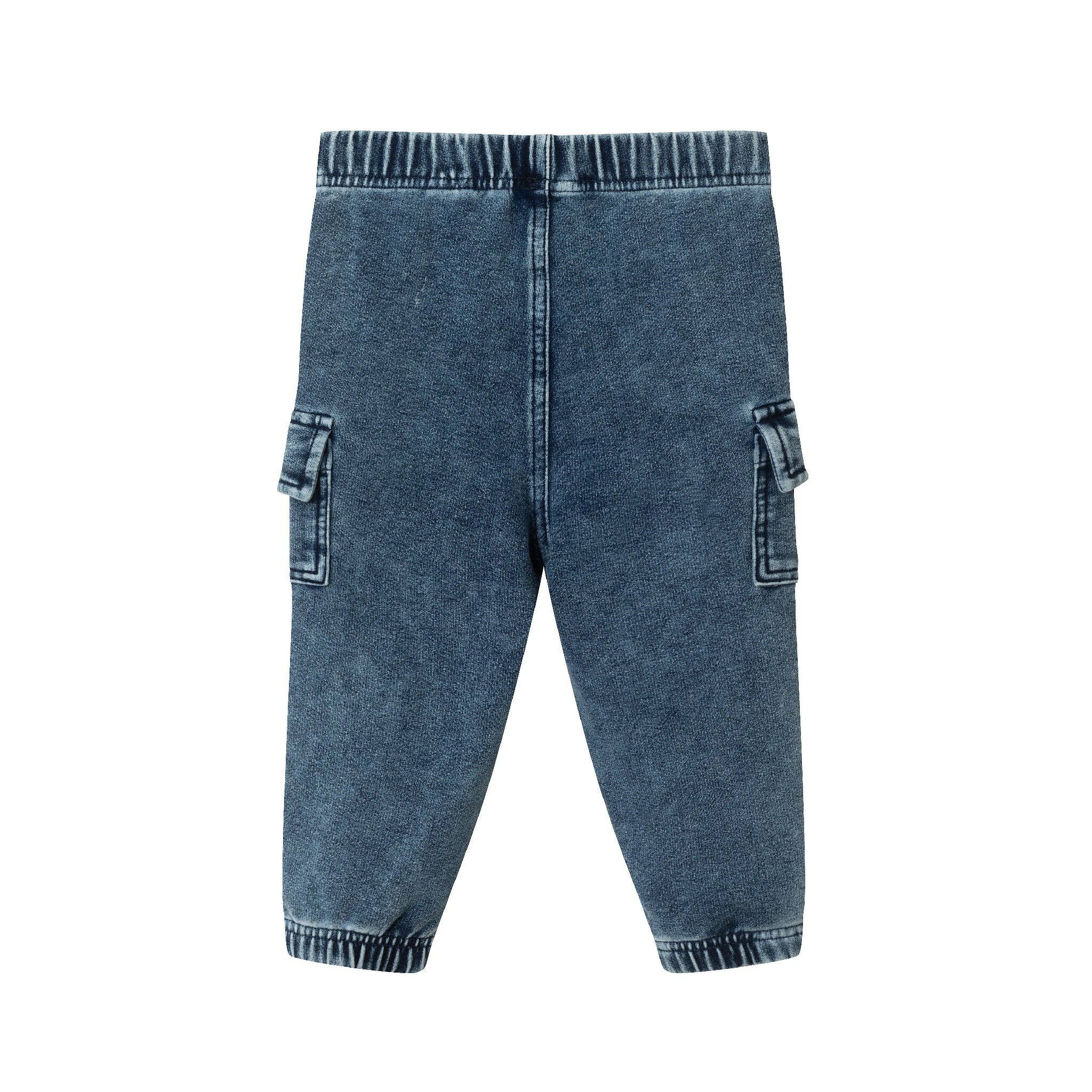 Infant Knit Jogger  | Blue Denim