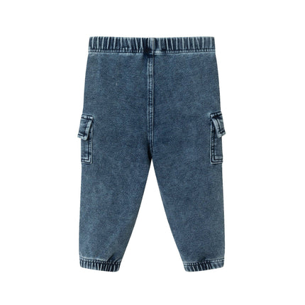 Infant Knit Jogger  | Blue Denim