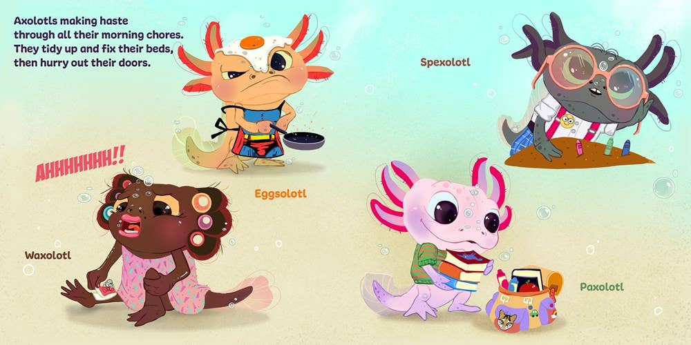 Axolotls: Day to ZZZ Book