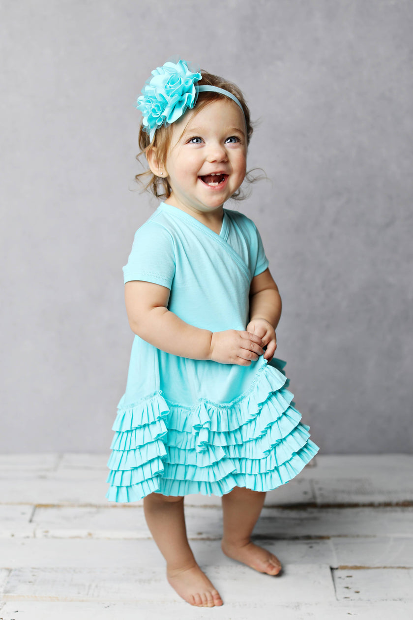 Blue Tint Rose Headband