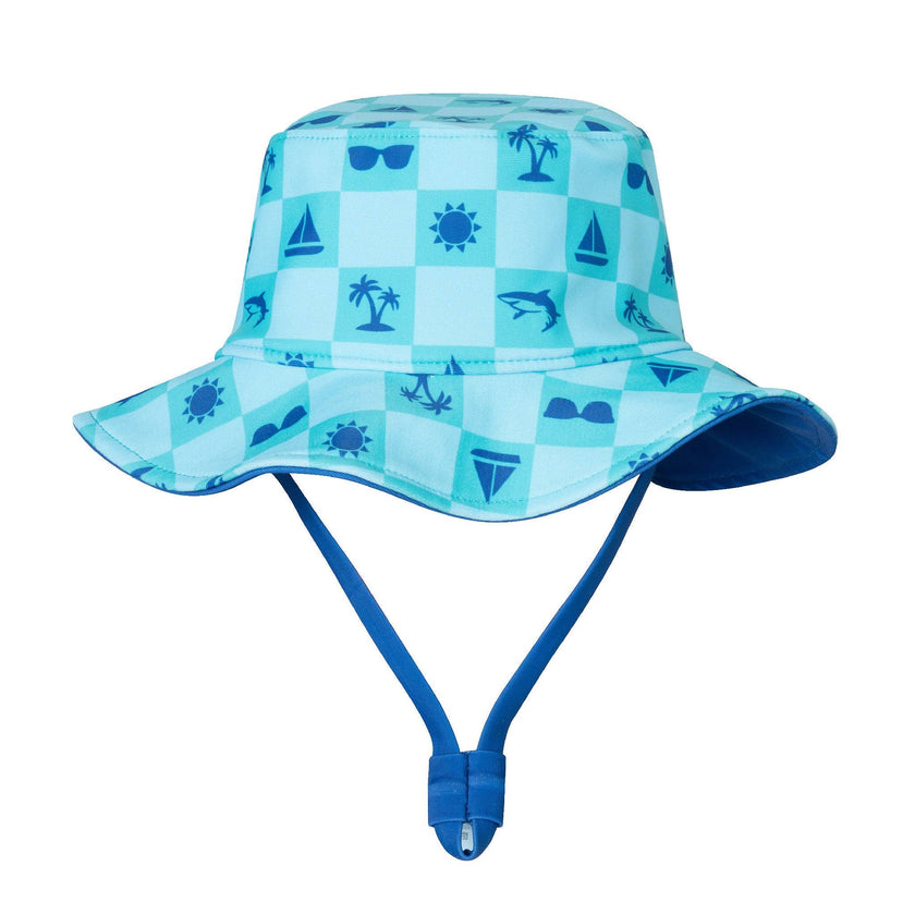 Swim Romper & Hat Set - Beach Vibes