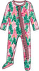 Baby Girls Pink Jolly Grove Bamboo Viscose Footed Ruffle One Piece Pajama