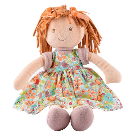 The Lulu collection is a sweet collection of dolls with funky hairstyles, colorful floral dresses and soft plush shoes! The Lulu's love to get together to play hide and seek with their friends! Recommended Ages: 0+ months Height 13.8 Inches Dress 100% Cotton Printed Hair 100% Cotton Single Jersey Seat 65% Cotton 55% Polyester Skin and Shoes 100% Polyester Baby boa Filling Recycled Polyester Product care: See product label. For light cleaning, wipe surface of this toy with soapy water and a damp cloth. Safet