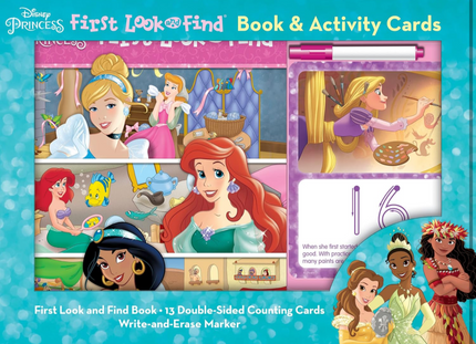 Disney Princess - First Look and Find Book and Activity Card Set