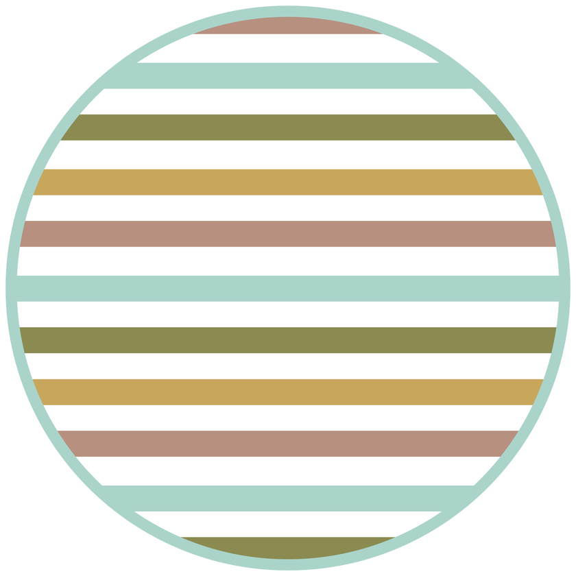 Striped Bamboo Kids Pajamas - Spring Stripes, Short Sleeve