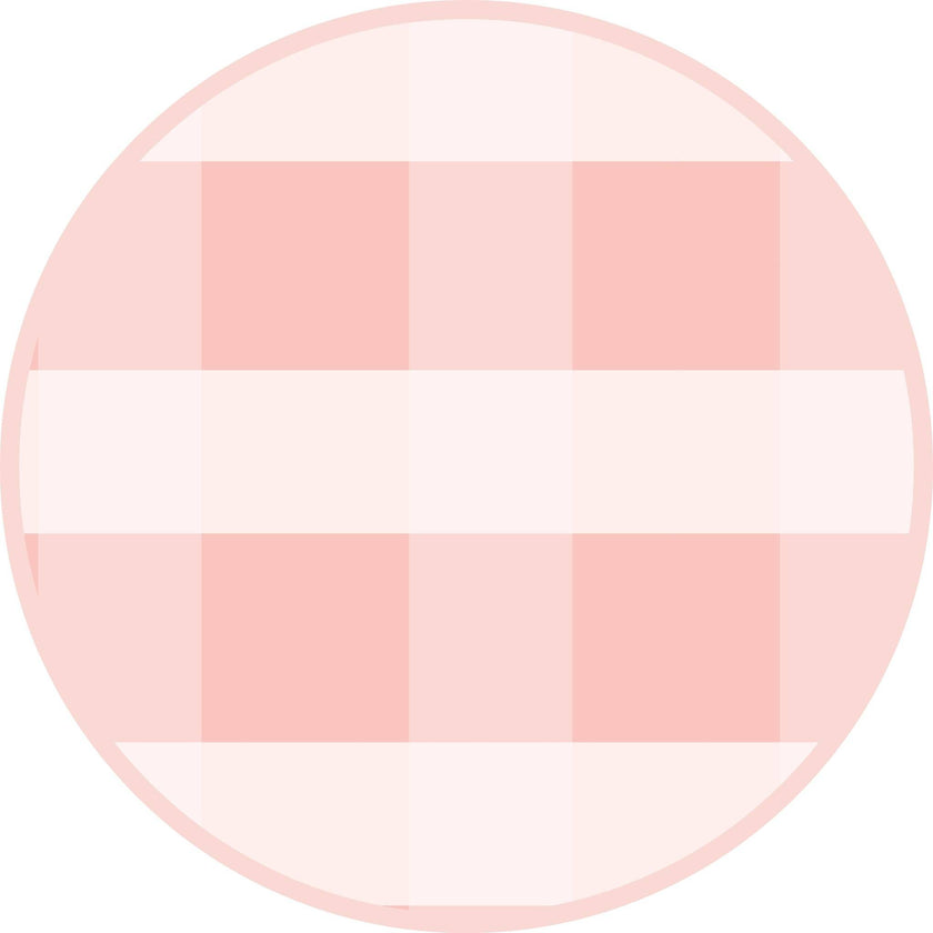 Pink Gingham Bamboo Gown and Hat Newborn Baby Gift Set