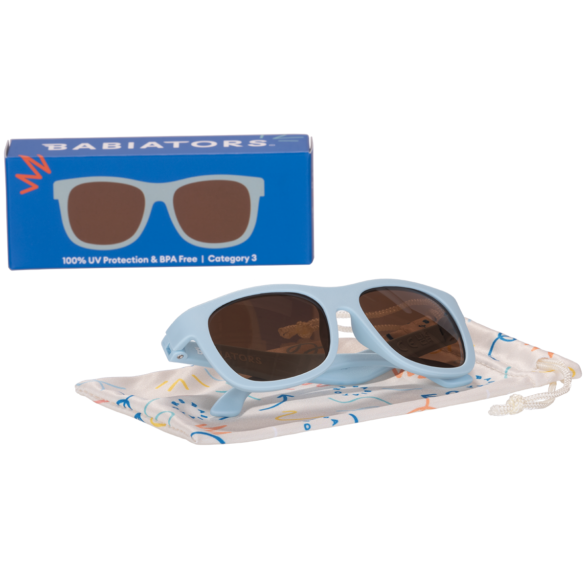 Baby Blue with Amber Lens Navigator Baby & Kids Sunglasses