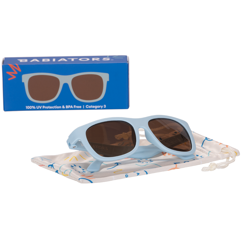 Baby Blue with Amber Lens Navigator Baby & Kids Sunglasses