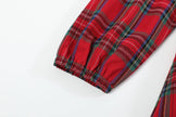 Red and Green Christmas Plaid Smocked Dress