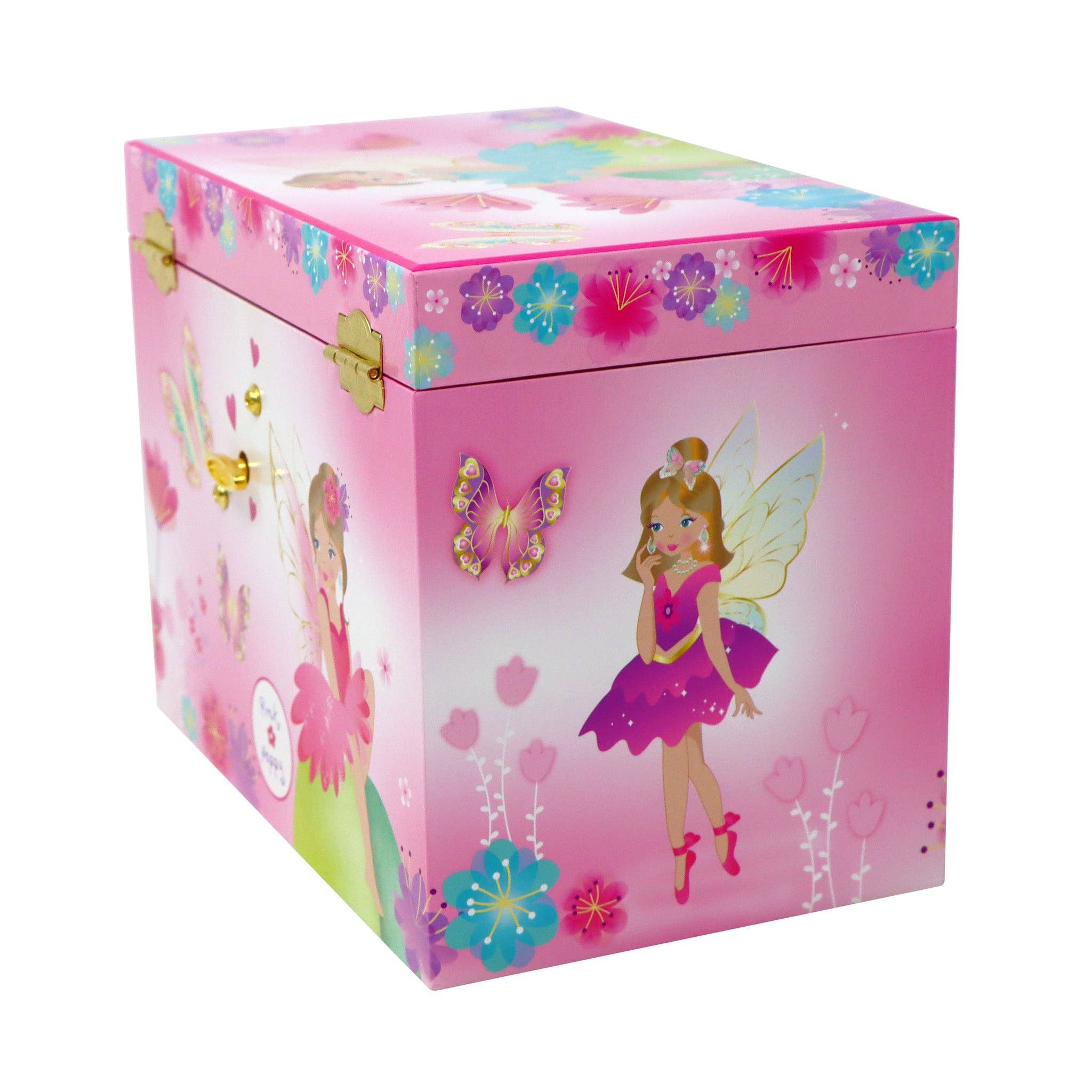 Fairy Butterfly Friends Medium Musical Jewelery Box