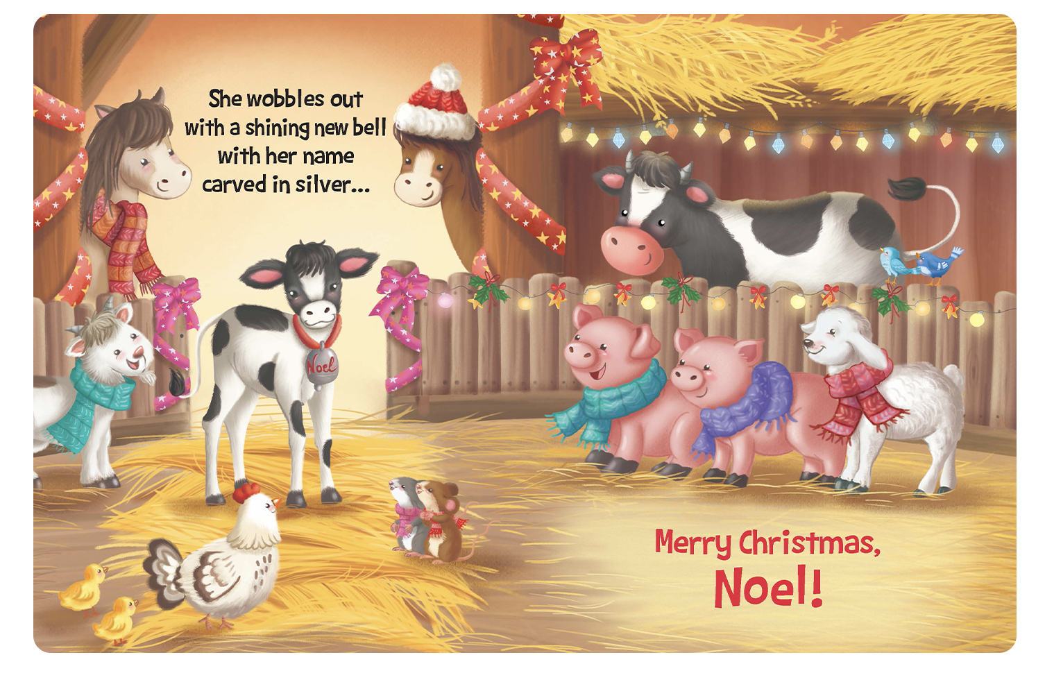 Christmas On The Farm - Children's Holiday Padded Board Book