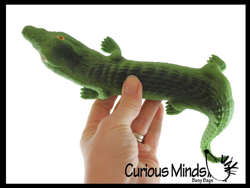 Sand Filled Alligator Crocodile Squishy Toy - Moldable Sensory, Stress