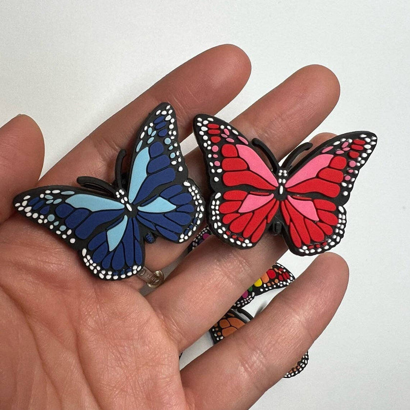 DELETE Pick your own Colorful Butterfly Design Theme Shoe Charms Best Quality JuliesDecalDesign: Large #4 rainbow
