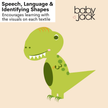 Dinosaur Learning Lovey Crinkle Tag Sensory Toy 8