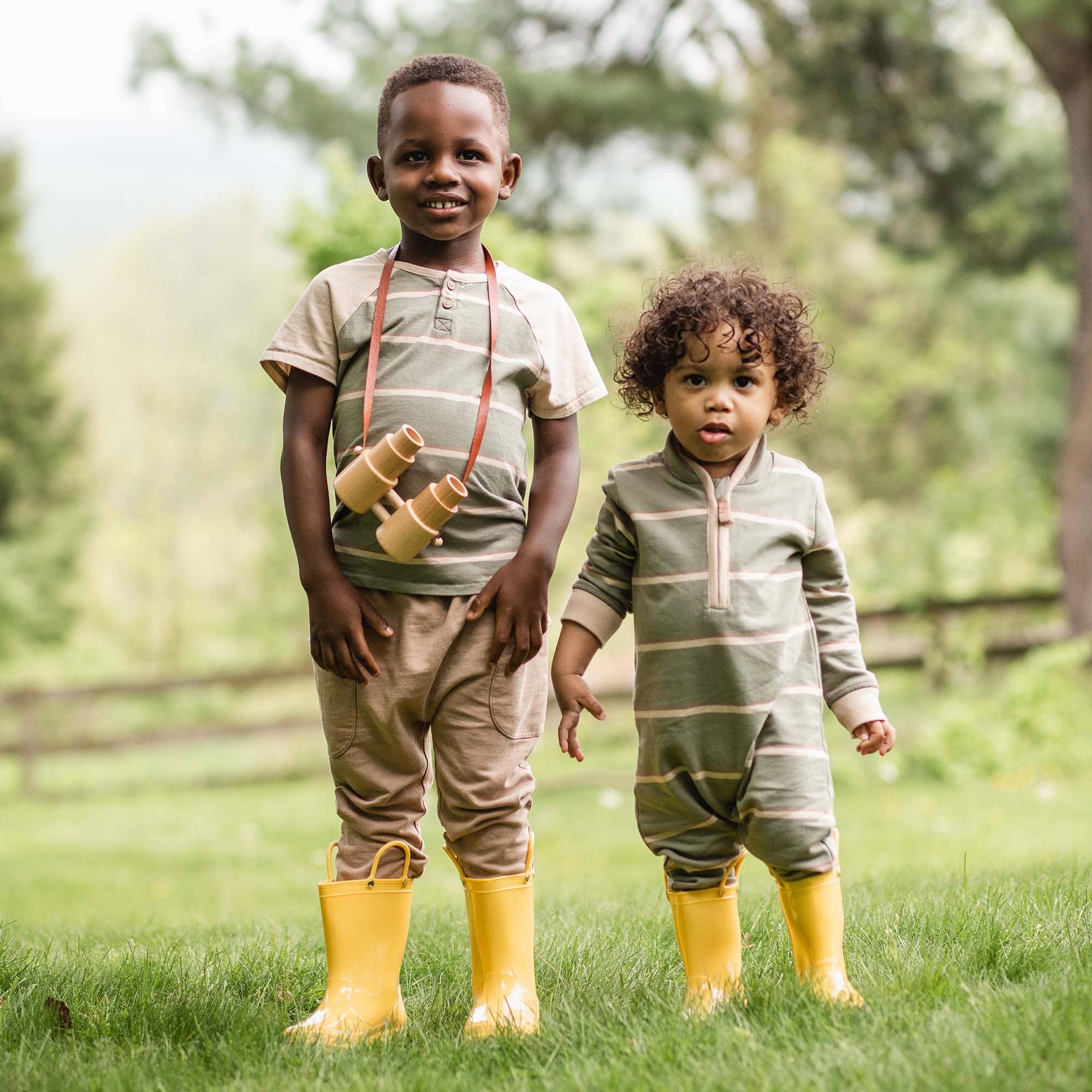 Holland Stripe Infant Tee Set