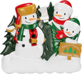 Christmas Tree Farm Snowman Family Personalized Ornament