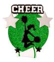 Cheer Is Life Silhouette Personalized Ornament