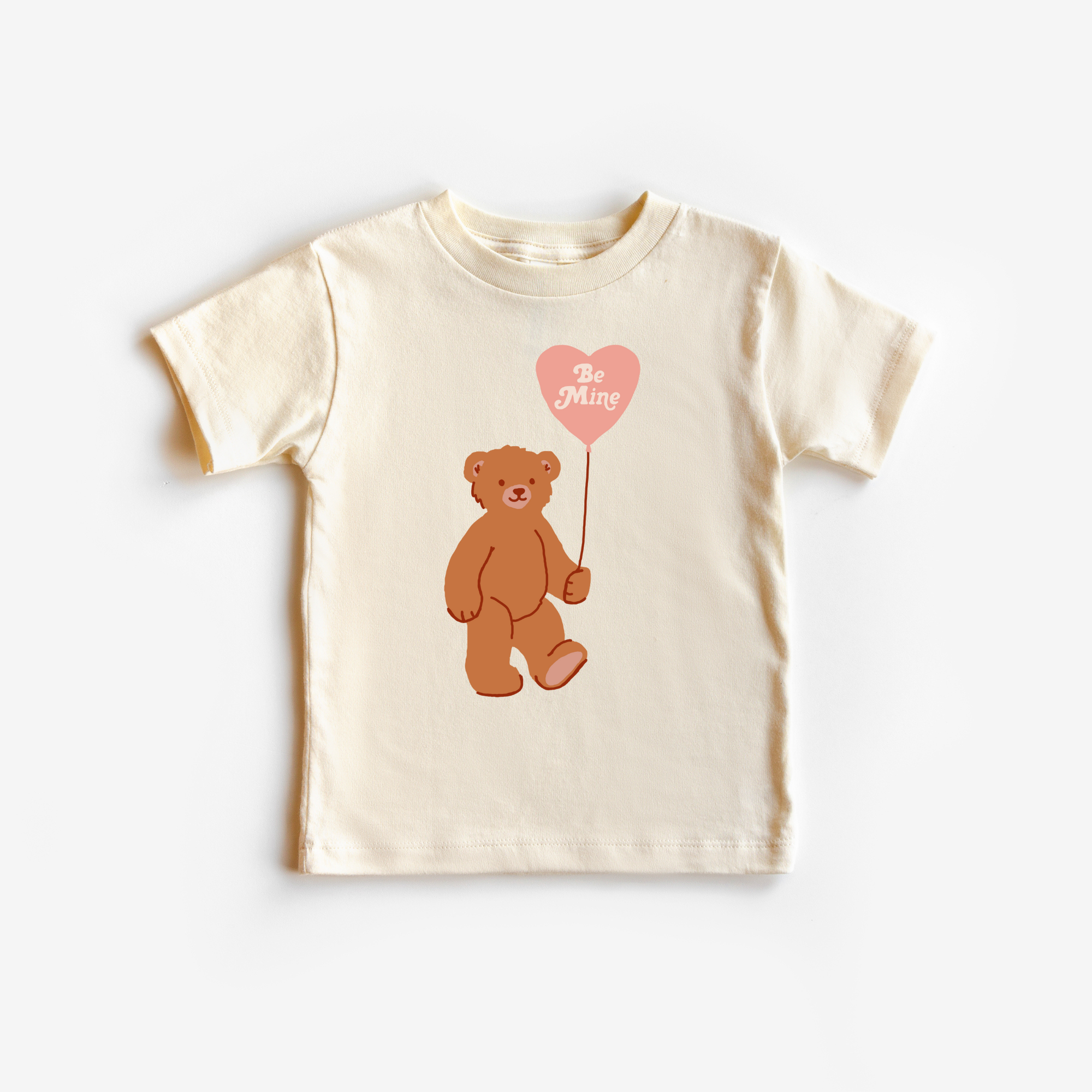 Be Mine Balloon Bear Valentines Day Kids Shirt