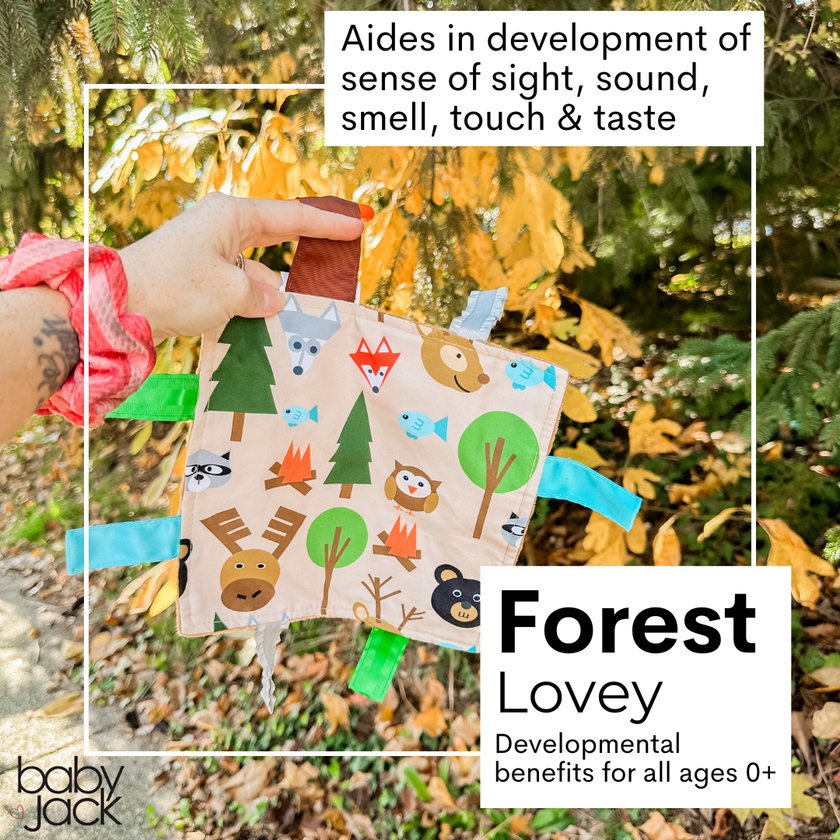 Crinkle Tag Sensory Toy-Forest Fox Bear Woodland