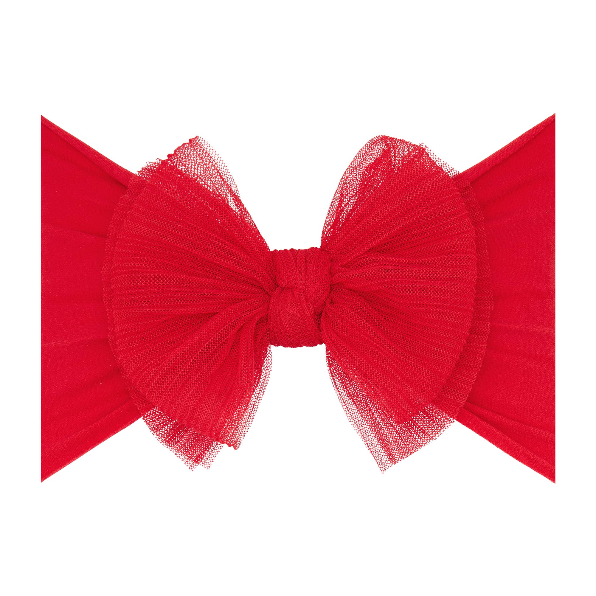 Baby Bling® Tulle FAB® soft nylon headband with tulle bow