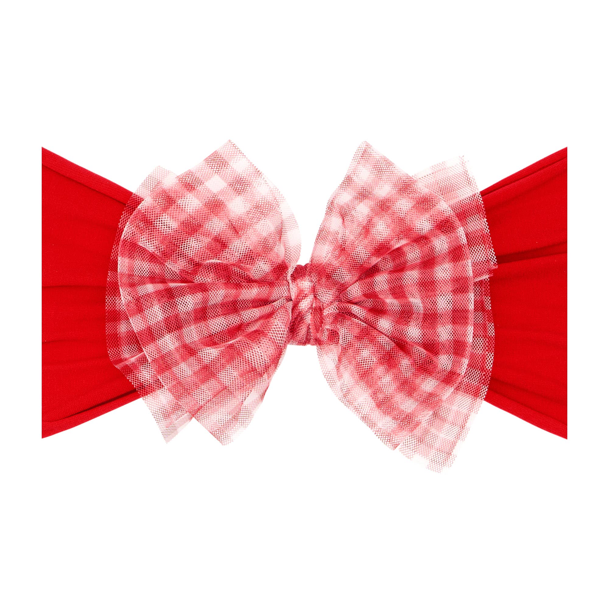 Baby Bling® Tulle FAB® soft nylon headband with tulle bow