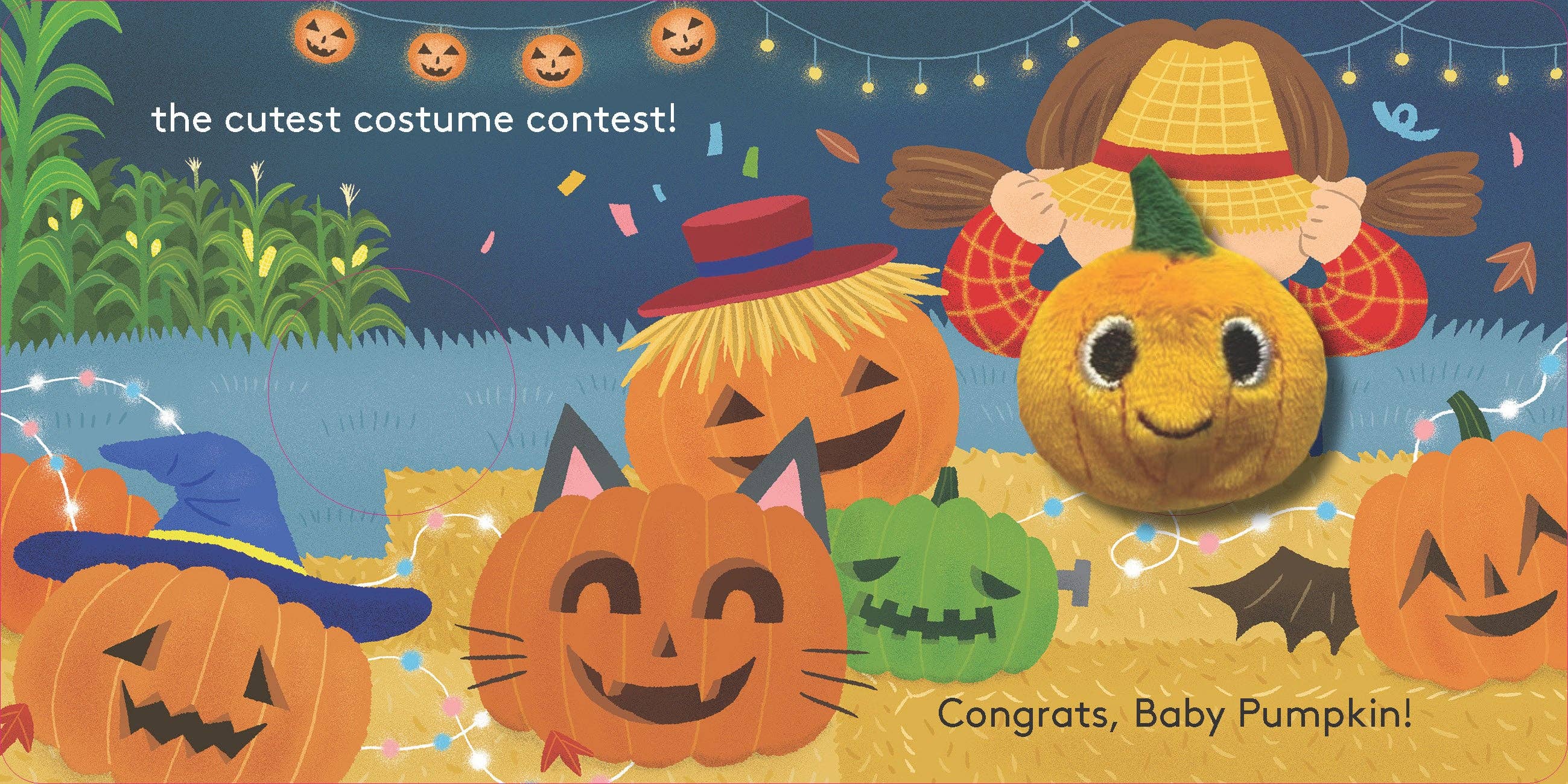 Finger Puppet Board Book- Baby Pumpkin