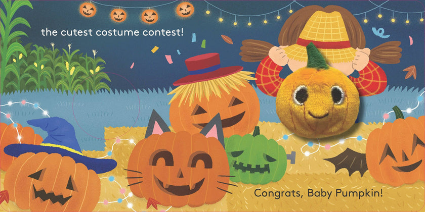 Finger Puppet Board Book- Baby Pumpkin