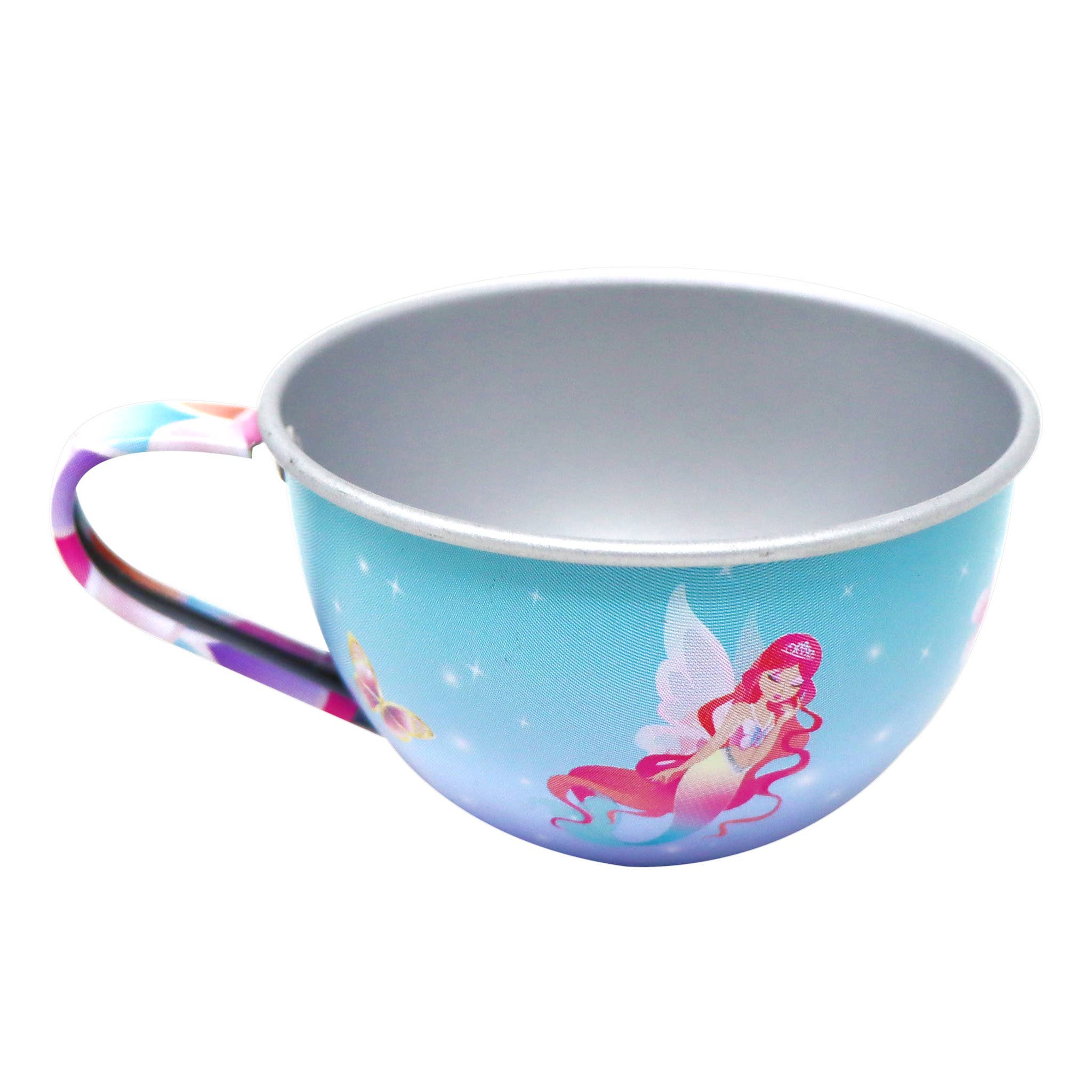 Shimmering Mermaid Tea Set in Basket
