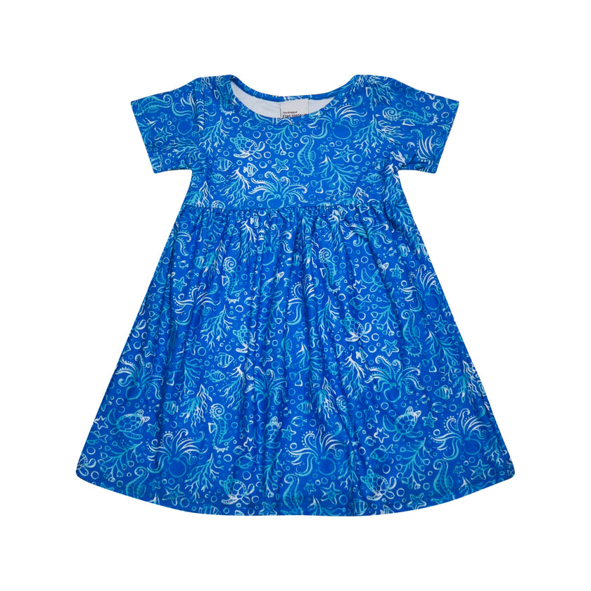 Kids UPF50+ Laya Short Sleeve Tee Dress for Girls