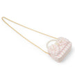 Girls Tweed Jumbo Pearl Bow Handbag
