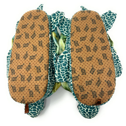 Bertie the Sea Turtle | Kid's Animal Plush Non-Slip Slippers