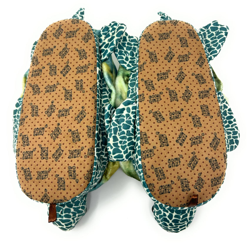 Bertie the Sea Turtle | Kid's Animal Plush Non-Slip Slippers
